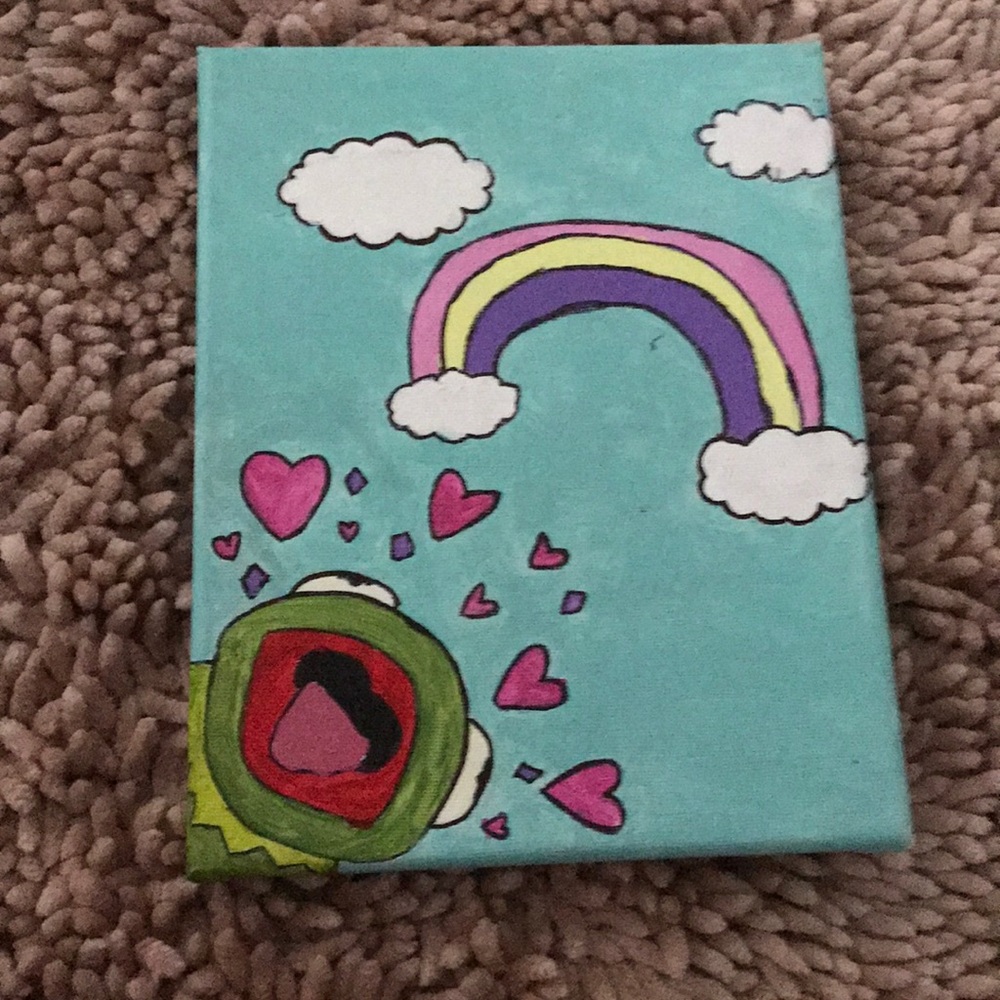 Kermit painting